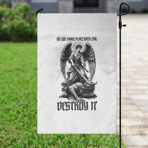 Do Not Make Peace With Evil Garden Flag Archangel Saint Michael TS12 Print Your Wear