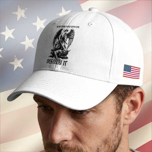 Do Not Make Peace With Evil Baseball Cap Archangel Saint Michael TS12 Print Your Wear