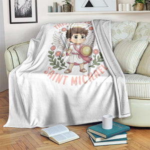 This Girl Loves Saint Michael Throw Blanket Religious Faith Gift TS12 Print Your Wear