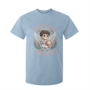 This Girl Loves Saint Michael T Shirt For Kid Religious Faith Gift TS12 Light Blue Print Your Wear
