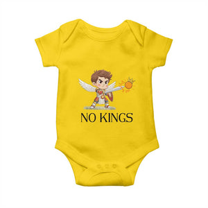 No Kings Baby Onesie Funny Saint Michael Topples The Crown TS12 Daisy Print Your Wear