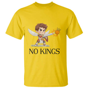 No Kings T Shirt Funny Saint Michael Topples The Crown TS12 Daisy Print Your Wear