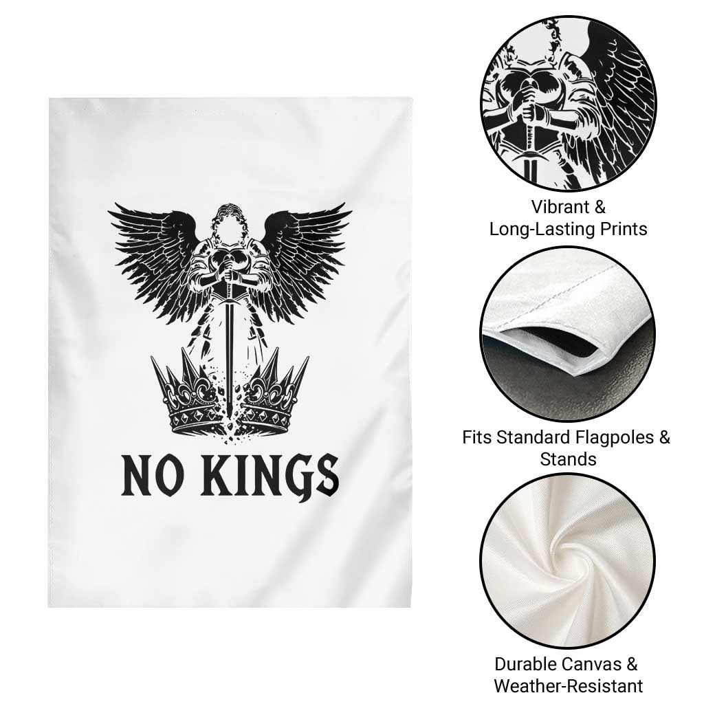No Kings Garden Flag St Michael Archangel Victory Over Tyranny TS12 Print Your Wear