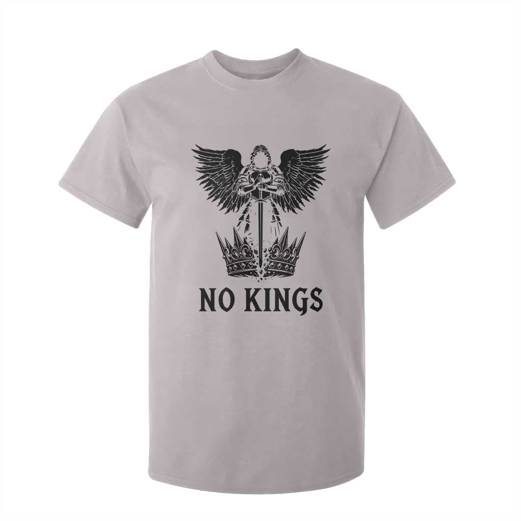 No Kings T Shirt For Kid St Michael Archangel Victory Over Tyranny TS12 Ice Gray Print Your Wear