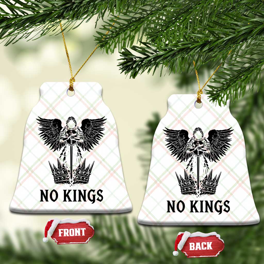 No Kings Ceramic Ornament St Michael Archangel Victory Over Tyranny TS12 Print Your Wear