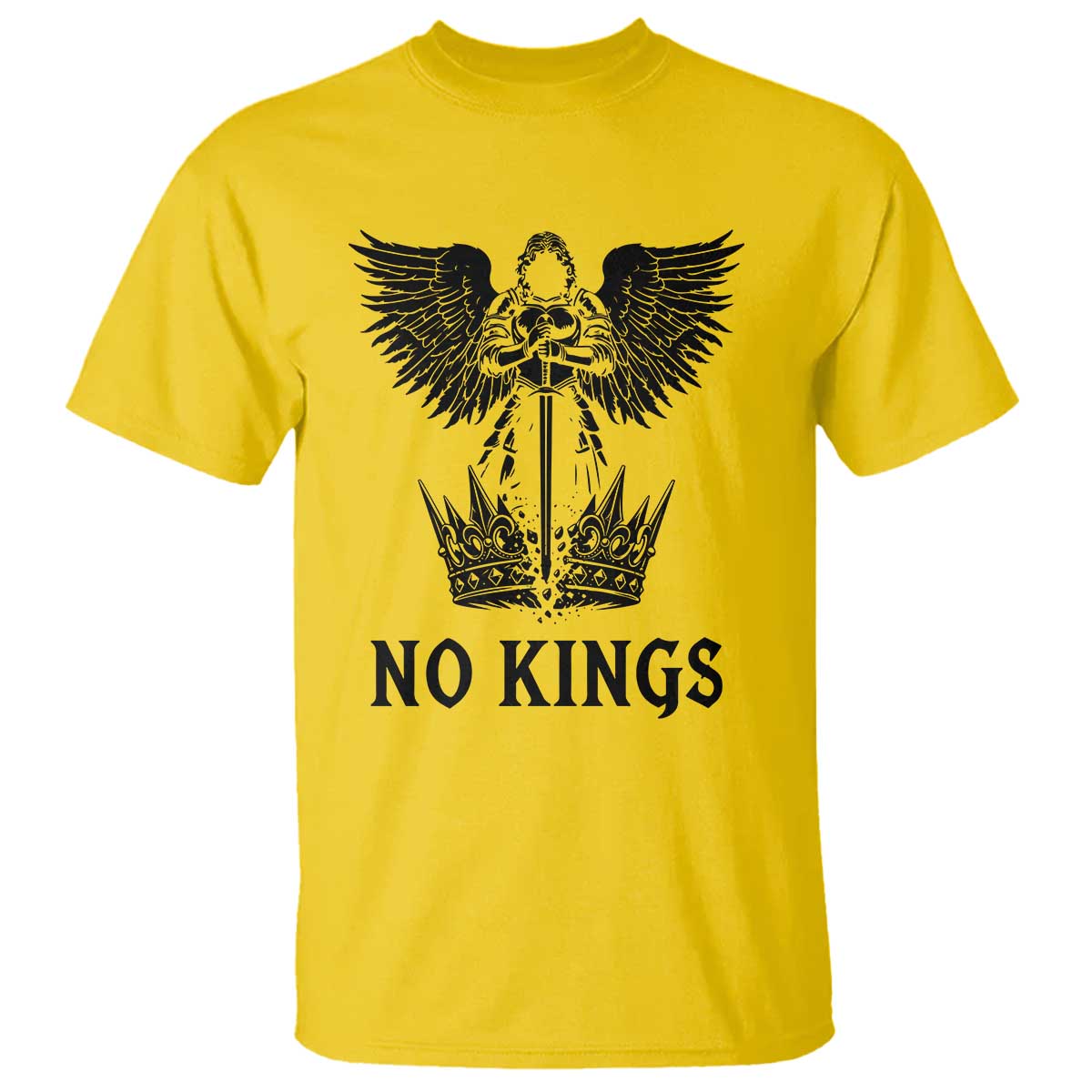 No Kings T Shirt St Michael Archangel Victory Over Tyranny TS12 Daisy Print Your Wear
