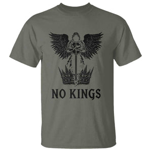 No Kings T Shirt St Michael Archangel Victory Over Tyranny TS12 Military Green Print Your Wear