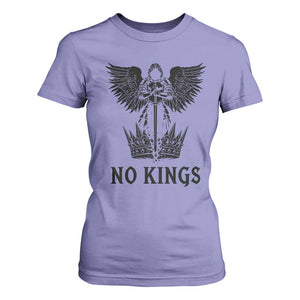 No Kings T Shirt For Women St Michael Archangel Victory Over Tyranny TS12 Violet Print Your Wear