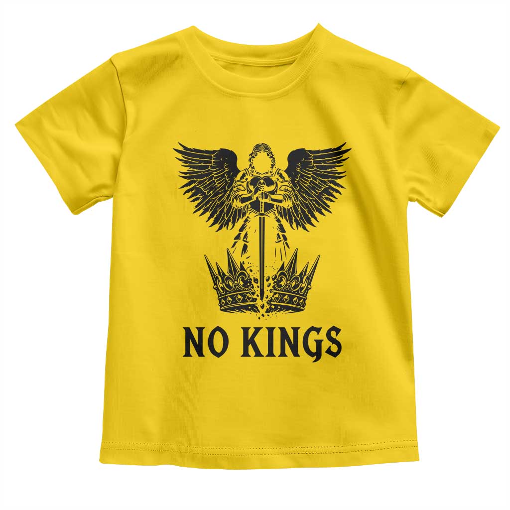 No Kings Toddler T Shirt St Michael Archangel Victory Over Tyranny TS12 Daisy Print Your Wear