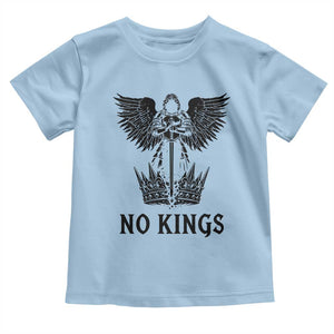 No Kings Toddler T Shirt St Michael Archangel Victory Over Tyranny TS12 Light Blue Print Your Wear