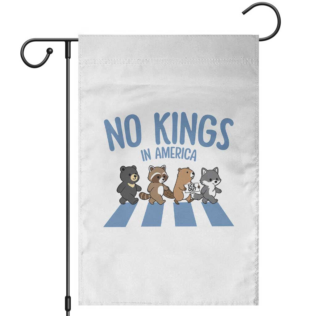 Funny No Kings Cute Forest Animals Garden Flag Gift For Animal Lovers TS12 White Print Your Wear