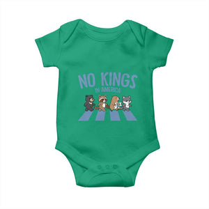 Funny No Kings Cute Forest Animals Baby Onesie Gift For Animal Lovers TS12 Irish Green Print Your Wear