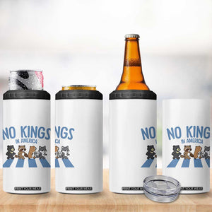 Funny No Kings Cute Forest Animals 4 in 1 Can Cooler Tumbler Gift For Animal Lovers TS12 Print Your Wear