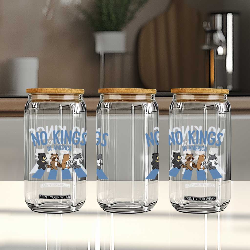 Funny No Kings Cute Forest Animals Glass Can Gift For Animal Lovers TS12 Print Your Wear