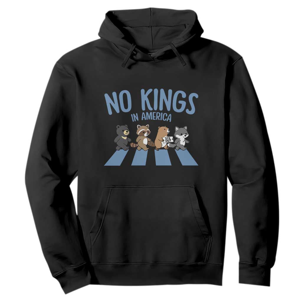 Funny No Kings Cute Forest Animals Hoodie Gift For Animal Lovers TS12 Black Print Your Wear