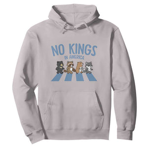 Funny No Kings Cute Forest Animals Hoodie Gift For Animal Lovers TS12 Ice Gray Print Your Wear