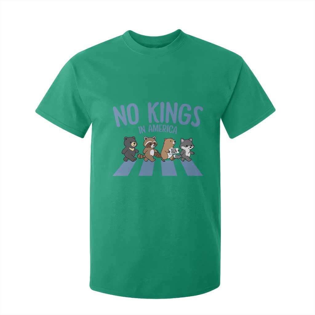 Funny No Kings Cute Forest Animals T Shirt For Kid Gift For Animal Lovers TS12 Irish Green Print Your Wear
