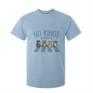 Funny No Kings Cute Forest Animals T Shirt For Kid Gift For Animal Lovers TS12 Light Blue Print Your Wear