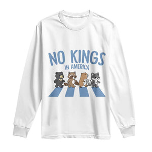 Funny No Kings Cute Forest Animals Long Sleeve Shirt Gift For Animal Lovers TS12 White Print Your Wear