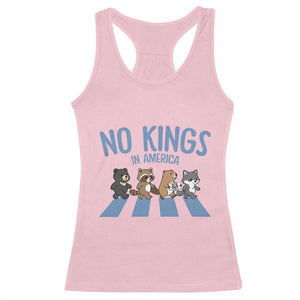 Funny No Kings Cute Forest Animals Racerback Tank Top Gift For Animal Lovers TS12 Light Pink Print Your Wear