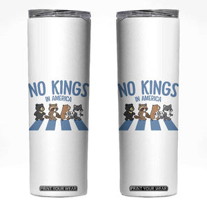 Funny No Kings Cute Forest Animals Skinny Tumbler Gift For Animal Lovers TS12 White Print Your Wear