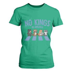 Funny No Kings Cute Forest Animals T Shirt For Women Gift For Animal Lovers TS12 Irish Green Print Your Wear