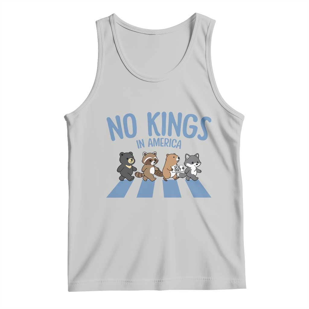 Funny No Kings Cute Forest Animals Tank Top Gift For Animal Lovers TS12 Ash Print Your Wear
