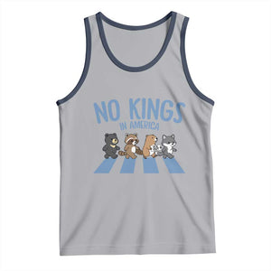 Funny No Kings Cute Forest Animals Tank Top Gift For Animal Lovers TS12 Athletic Heather Navy Print Your Wear