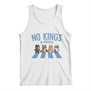 Funny No Kings Cute Forest Animals Tank Top Gift For Animal Lovers TS12 White Print Your Wear