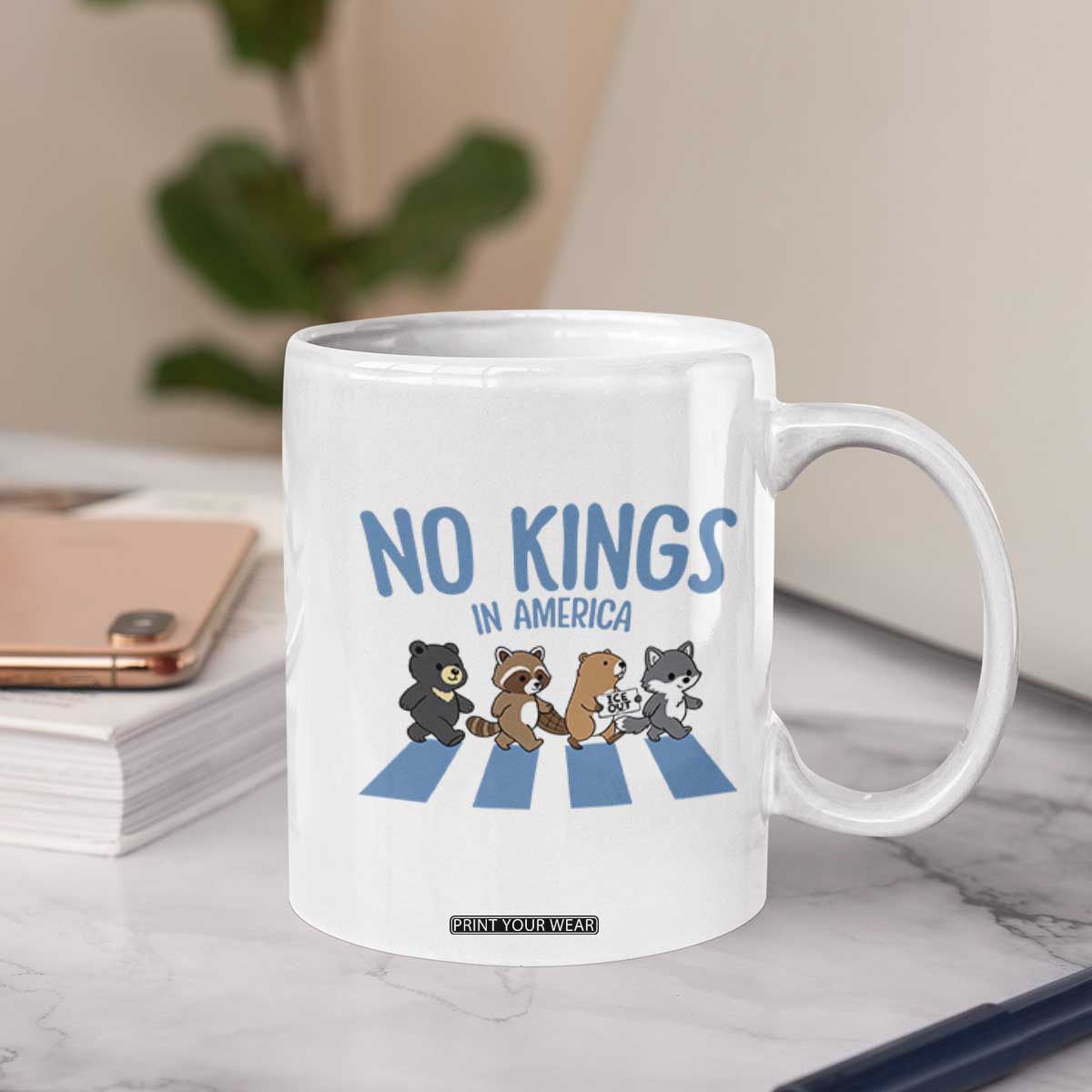 Funny No Kings Cute Forest Animals Coffee Mug Gift For Animal Lovers TS12 Print Your Wear