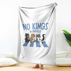 Funny Political No Kings In America Throw Blanket Gift For Animal Lovers TS12 Print Your Wear