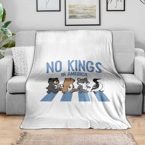 Funny Political No Kings In America Throw Blanket Gift For Animal Lovers TS12 Print Your Wear