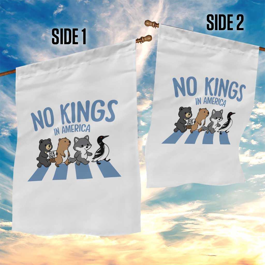 Funny Political No Kings In America Garden Flag Gift For Animal Lovers TS12 Print Your Wear