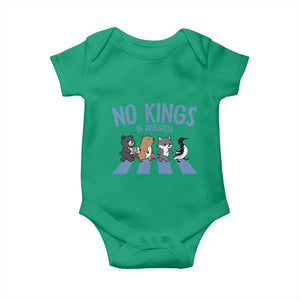 Funny Political No Kings In America Baby Onesie Gift For Animal Lovers TS12 Irish Green Print Your Wear