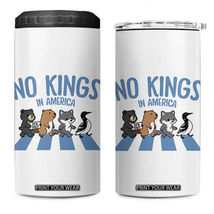 Funny Political No Kings In America 4 in 1 Can Cooler Tumbler Gift For Animal Lovers TS12 One Size: 16 oz White Print Your Wear