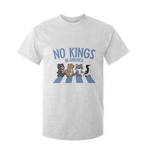 Funny Political No Kings In America T Shirt For Kid Gift For Animal Lovers TS12 White Print Your Wear