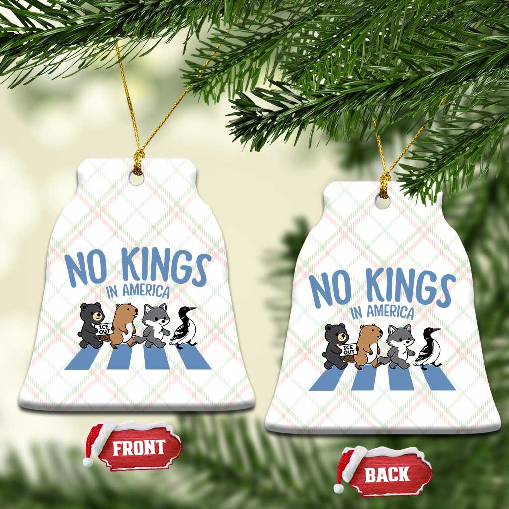 Funny Political No Kings In America Ceramic Ornament Gift For Animal Lovers TS12 Print Your Wear
