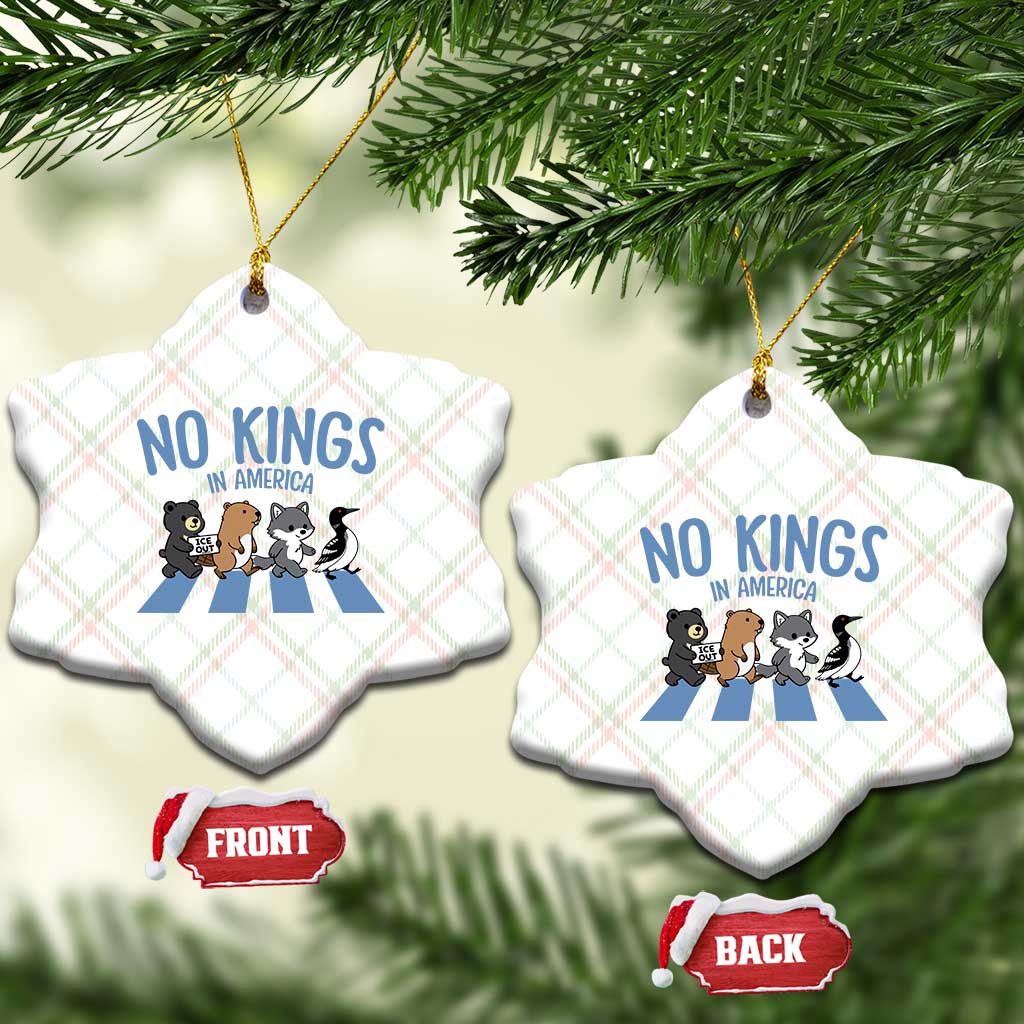 Funny Political No Kings In America Ceramic Ornament Gift For Animal Lovers TS12 Print Your Wear