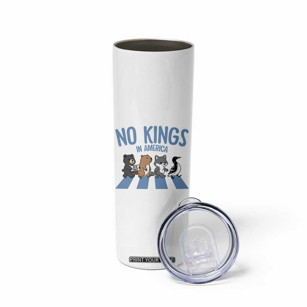 Funny Political No Kings In America Skinny Tumbler Gift For Animal Lovers TS12 Print Your Wear