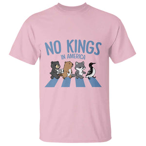 Funny Political No Kings In America T Shirt Gift For Animal Lovers TS12 Light Pink Print Your Wear