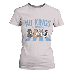 Funny Political No Kings In America T Shirt For Women Gift For Animal Lovers TS12 Ice Gray Print Your Wear