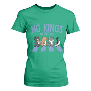 Funny Political No Kings In America T Shirt For Women Gift For Animal Lovers TS12 Irish Green Print Your Wear