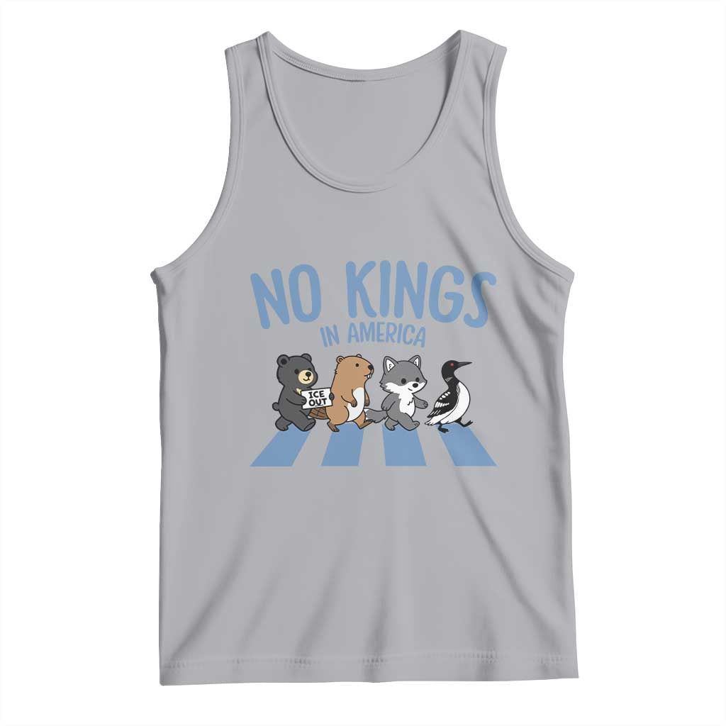 Funny Political No Kings In America Tank Top Gift For Animal Lovers TS12 Athletic Heather Print Your Wear