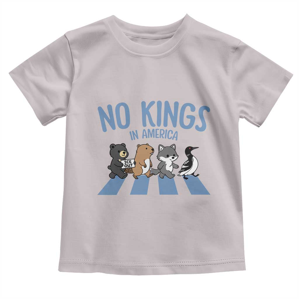 Funny Political No Kings In America Toddler T Shirt Gift For Animal Lovers TS12 Ice Gray Print Your Wear