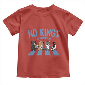 Funny Political No Kings In America Toddler T Shirt Gift For Animal Lovers TS12 Red Print Your Wear