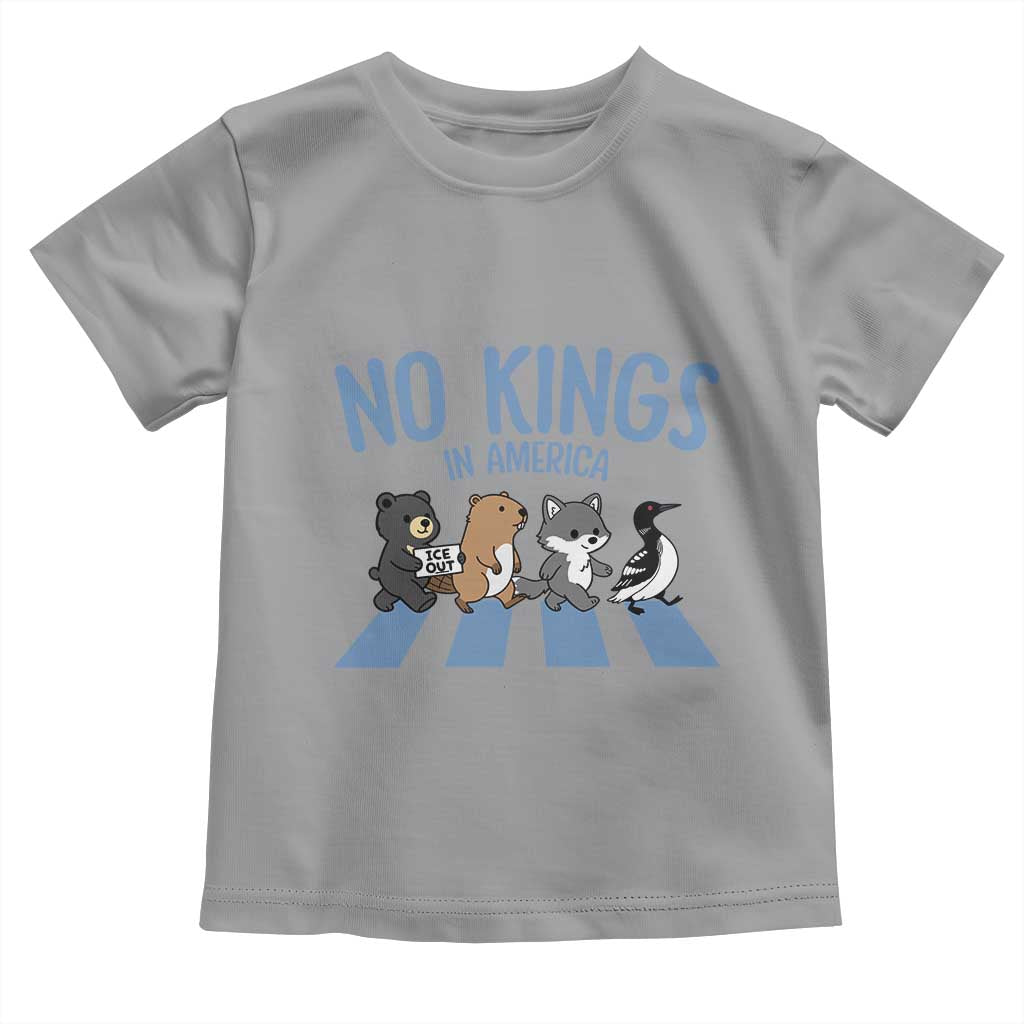 Funny Political No Kings In America Toddler T Shirt Gift For Animal Lovers TS12 Sport Gray Print Your Wear
