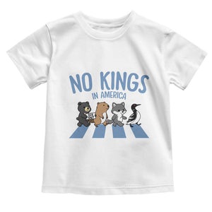 Funny Political No Kings In America Toddler T Shirt Gift For Animal Lovers TS12 White Print Your Wear