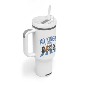 Funny Political No Kings In America Tumbler With Handle Gift For Animal Lovers TS12 Print Your Wear