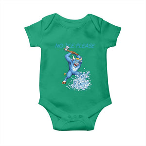 No Ice Please Baby Onesie Funny Babe The Blue Ox Minnesota Folklore TS12 Irish Green Print Your Wear