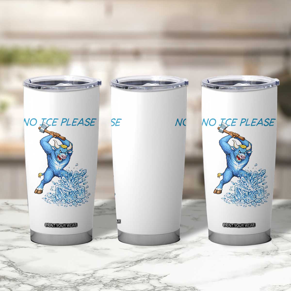 No Ice Please Tumbler Cup Funny Babe The Blue Ox Minnesota Folklore TS12 Print Your Wear